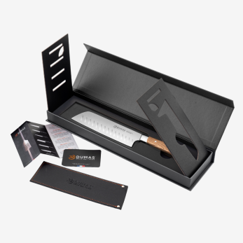 Couteau Mini-Santoku 14 cm Chêne vert - 100% forgé - SIGNATURE