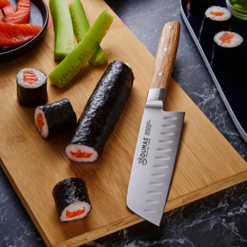 Couteau Mini-Santoku 14 cm Chêne vert - 100% forgé - SIGNATURE